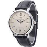 IWC Portofino Automatic White Dial Black Leather Strap Watch for Men - IW356501 Buy Now By IWC