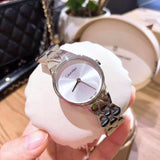 Calvin Klein Snake Silver Dial Silver Steel Strap Watch For Women - K6E23146 Buy Now By Calvin Klein
