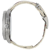 Gucci G Timeless Quartz White Dial Two Tone Nylon Strap Watch for Men - YA126239 Buy Now By Gucci