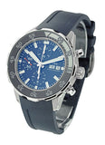 IWC Aquatimer Chronograph Blue Dial Blue Rubber Strap Watch for Men - IW376711 Buy Now By IWC