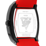 Guess Phoenix Multifunction Black Dial Black & Red Rubber Strap Watch for Men - GW0202G7 Buy Now By Guess