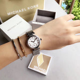 Michael Kors Skylar Quartz White Dial Silver Steel Strap Watch For Women - MK5970 Buy Now By Michael Kors