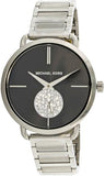 Michael Kors Portia Black Dial Silver Steel Strap Watch for Women - MK3638 Buy Now By Michael Kors