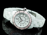 Chanel J12 Quartz Diamonds Ceramic White Dial White Steel Strap Watch for Women - J12 H4466 Buy Now By Chanel