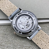 Fossil Vintage Muse Automatic Skeleton White Dial Grey Leather Strap Watch for Women - ME3131 Buy Now By Fossil