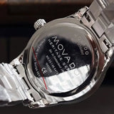 Movado Heritage Calendoplan Black Dial Silver Steel Strap Watch For Men - 3650095 Buy Now By Movado