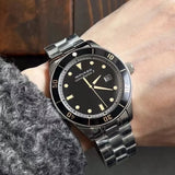 Movado Heritage Calendoplan Black Dial Silver Steel Strap Watch For Men - 3650095 Buy Now By Movado