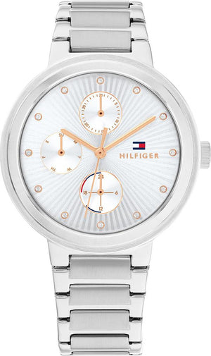 Tommy Hilfiger Joy Chronograph Silver Dial Silver Steel Strap Watch For Women - 1782532 Buy Now By Tommy Hilfiger