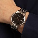 Tissot T Classic Tradition Black Dial Silver Steel Strap Watch For Men - T063.610.11.057.00 Buy Now By Tissot