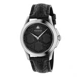Gucci G Timeless Quartz Black Dial Black Leather Strap Watch For Men - YA1264031 Buy Now By Gucci