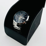 Armani Exchange Hampton Chronograph Blue Dial Silver Steel Strap Watch For Men - AX2155 Buy Now By Armani Exchange