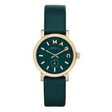 Marc Jacobs Baker Mini Green Dial Green Leather Strap Watch for Women - MBM1272 Buy Now By Marc Jacobs