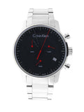 Calvin Klein City Chronograph Black Dial Silver Steel Strap Watch for Men - K2G27141 Buy Now By Calvin Klein