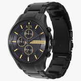 Armani Exchange Hampton Chronograph Black Dial Black Steel Strap Watch For Men - AX2164 Buy Now By Armani Exchange