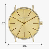 Armani Exchange Lola Analog Gold Dial Gold Mesh Strap Watch For Women - AX5536 Buy Now By Armani Exchange