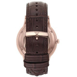 Emporio Armani Meccanico Automatic Silver Dial Brown Leather Strap Watch For Men - AR60039 Buy Now By Emporio Armani