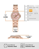 Michael Kors Camille Three Hand Rose Gold Dial Rose Gold Steel Strap Watch For Women - MK7197 Buy Now By Michael Kors