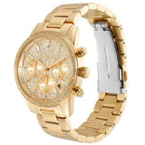 Michael Kors Ritz Chronograph Gold Dial Gold Steel Strap Watch For Women - MK7310 Buy Now By Michael Kors