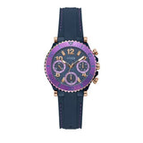 Guess Cosmic Multifunction Blue Dial Blue Silicone Strap Watch For Women - GW0466L2 Buy Now By Guess