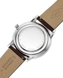 Fossil Neutra Minimalist Moonphase Silver Dial Brown Leather Strap Watch for Men - FS5905 Buy Now By Fossil