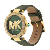 Michael Kors Parker Green Dial Green Leather Strap Watch For Women - MK4724 Buy Now By Michael Kors