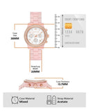 Michael Kors Runway Chronograph White Dial Pink Steel Strap Watch for Women - MK7424 Buy Now By Michael Kors