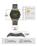 Michael Kors Lennox Chronograph Black Dial Grey Steel Strap Watch For Men - MK9118 Buy Now By Michael Kors