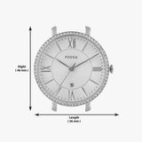 Fossil Jacqueline White Dial Silver Steel Strap Watch for Women - ES3545 Buy Now By Fossil