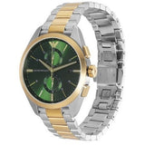 Emporio Armani Claudio Chronograph Green Dial Two Tone Steel Strap Watch For Women - AR11511 Buy Now By Emporio Armani