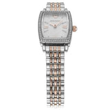 Emporio Armani Gianni T Bar White Mother Of Pearl Dial Two Tone Steel Strap Watch For Women - AR11519 Buy Now By Emporio Armani