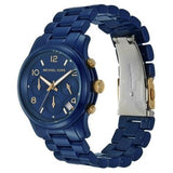 Michael Kors Runway Analog Blue Dial Blue Steel Strap Watch for Women - MK7332 Buy Now By Michael Kors