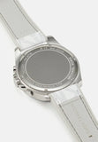 Michael Kors Brecken Chronograph Silver Dial White Leather Strap Watch For Men - MK8949 Buy Now By Michael Kors
