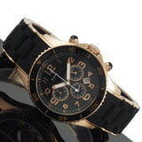Marc Jacobs Rock Chronograph Black Dial Black Silicone Strap Watch for Women - MBM2553 Buy Now By Marc Jacobs