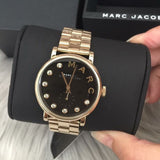 Marc Jacobs Baker Dexter Black Dial Gold Steel Strap Watch for Women - MBM3421 Buy Now By Marc Jacobs