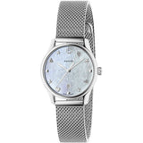 Gucci G-Timeless Mother of Pearl Dial Silver Mesh Bracelet Watch For Women - YA1264040 Buy Now By Gucci