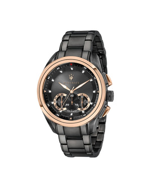 Maserati Traguardo 45mm Gun Metal Stainless Steel Black Watch For Men - R8873612016 Buy Now By Maserati