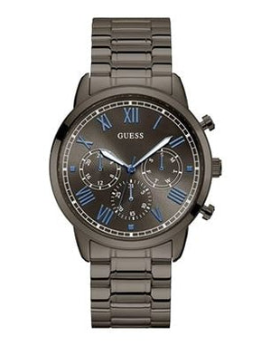 Guess Hendrix Chronograph Gunmetal Dial Gunmetal Steel Strap Watch for Men - W1309G3 Buy Now By Guess