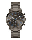 Guess Hendrix Chronograph Gunmetal Dial Gunmetal Steel Strap Watch for Men - W1309G3 Buy Now By Guess