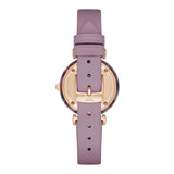 Emporio Armani Gianni Mother of Pearl Dial Purple Leather Strap Watch For Women - AR11003 Buy Now By Emporio Armani