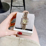 Michael Kors Chain Lock Pave Gold Dial Gold Steel Strap Watch For Women - MK4711 Buy Now By Michael Kors