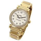 Coach Madison White Dial Gold Steel Strap Watch for Women - 14502397 Buy Now By Coach