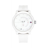 Tommy Hilfiger Denim White Dial White Rubber Strap Watch for Men - 1791558 Buy Now By Tommy Hilfiger
