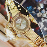 Guess Willow Two Tine Dial Gold Mesh Bracelet Watch For Women - W0836L3 Buy Now By Guess