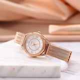 Guess Whisper Silver Dial Rose Gold Mesh Bracelet Watch for Women - W1084L3 Buy Now By Guess
