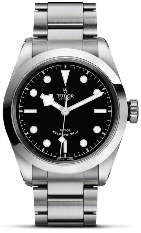 Tudor Black Bay Automatic Black Dial Silver Steel Strap Watch for Men - M79540-0001 Buy Now By Tudor