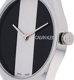 Calvin Klein Rebel White Black Dial White Leather Strap Watch for Women - K8P231L1 Buy Now By Calvin Klein
