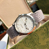 Gucci G Timeless Quartz White Dial Grey NATO Strap Watch For Women - YA1264184 Buy Now By Gucci