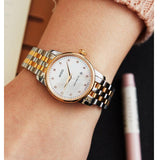 Mido Baroncelli III Automatic Mother of Pearl White Dial Two Tone Steel Strap Watch For Women - M7600.9.69.1 Buy Now By Mido