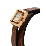 Gucci G Frame White Dial Brown Leather Strap Watch For Women - YA128523 Buy Now By Gucci