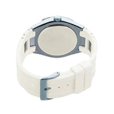 Guess Luna Diamonds White Dial White Rubber Strap Watch for Women - W0653L2 Buy Now By Guess